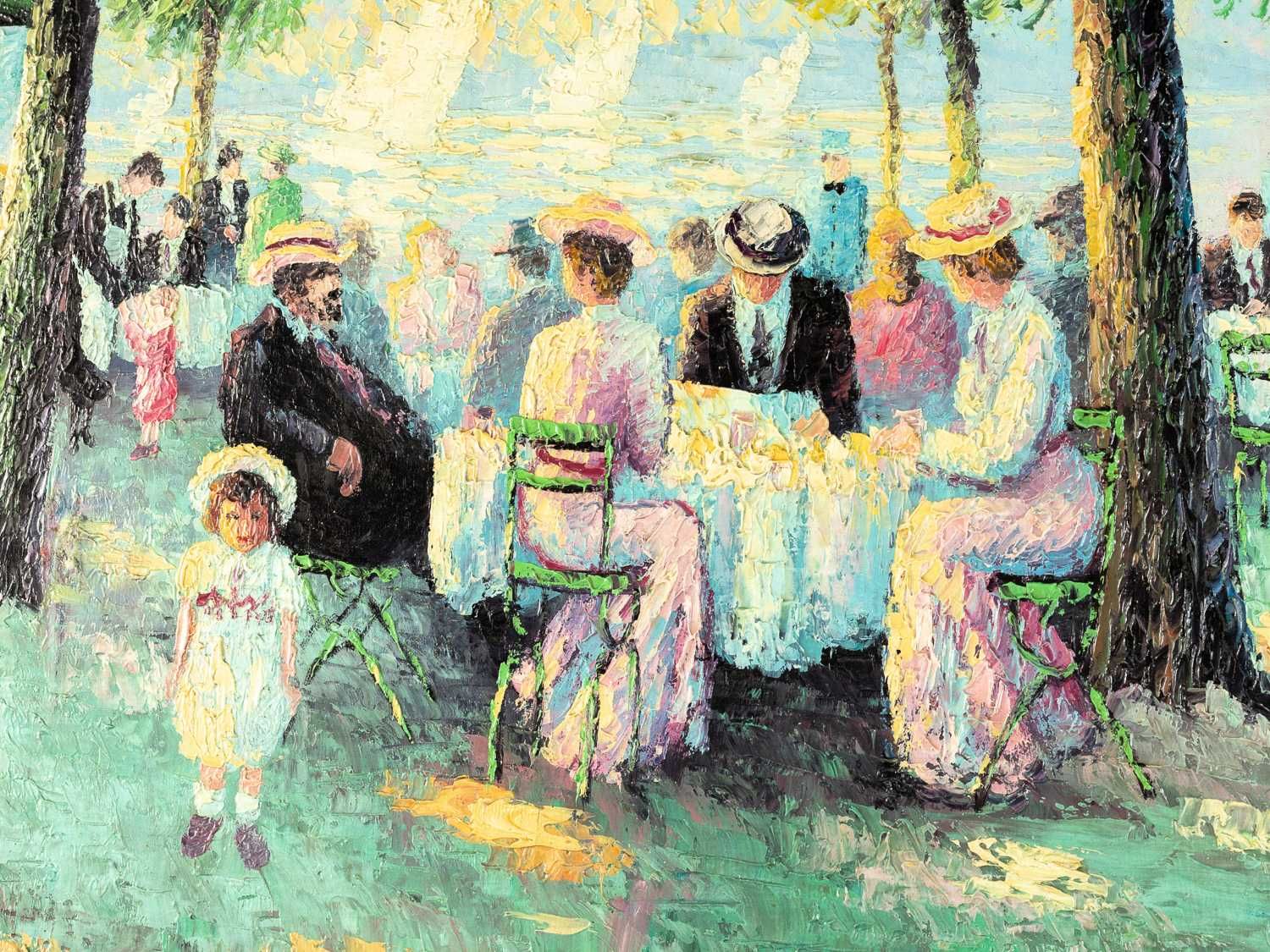 Pintura café Paris cabaré Paul Arnaux | Impressionismo