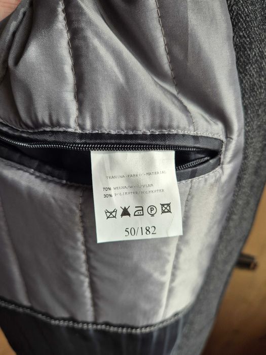 Płaszcz krótki, męski, ciemnoszary firmy LAVARD - NOWY