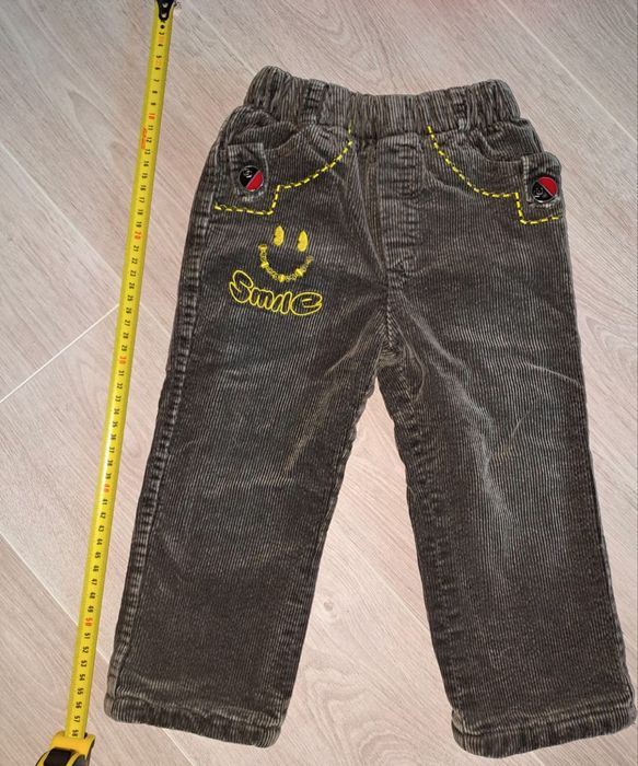 Теплі вельветові штани на хлопчика, розмір 86-92
