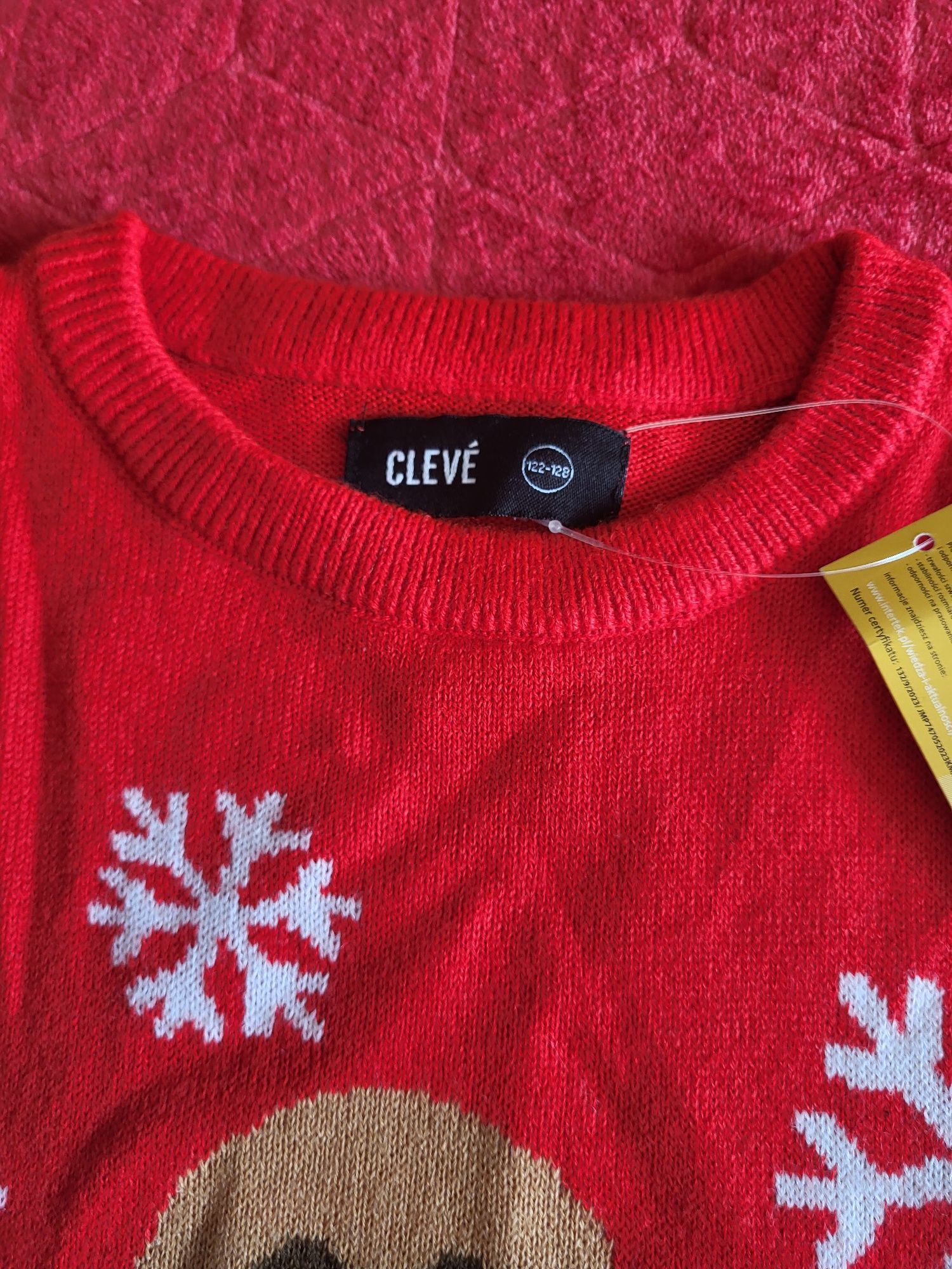 Sweter chłopięcy świąteczny 122-128 Cleve