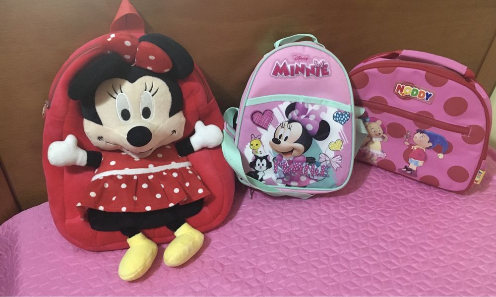 Mochilas para a Pré e lancheiras novas