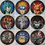 Pinturas originais de várias personagens de Anime & Manga.