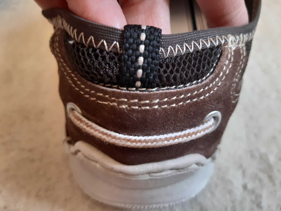 Skórzane komfortowe oddychające kryte letnie półbuty Josef Seibel, 45