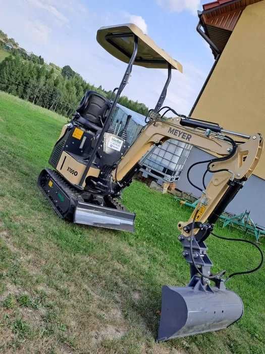 Minikoparka MEYER X1000 (skretne ramie,silnik KOOP) LEASING