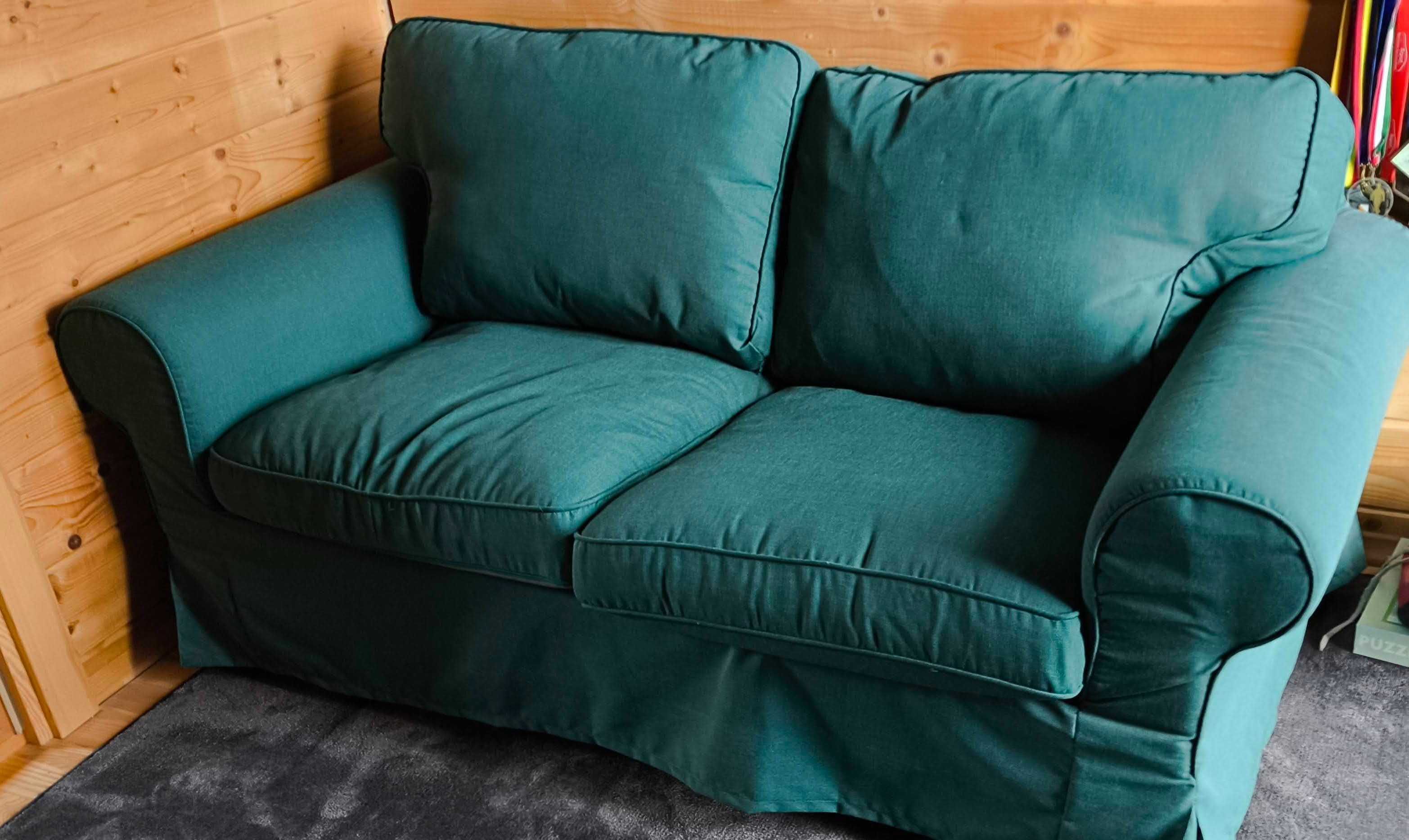 Ikea EKTORP Sofa 2-osobowa zielona jak nowa