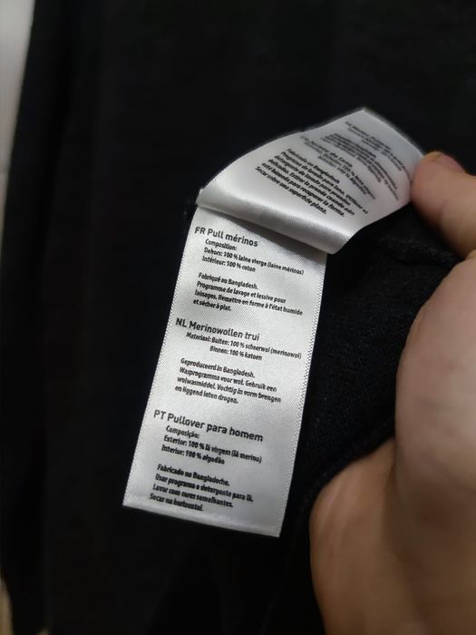 Sweter klasyczny męski L SU Straight up elegancki szary siwy ciemny bl