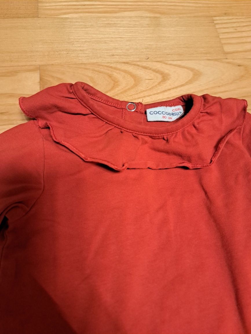 Czerwona bluzka Cocodrillo r. 80/86