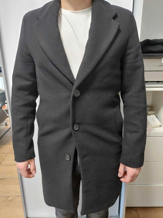 Płaszcz męski czarny