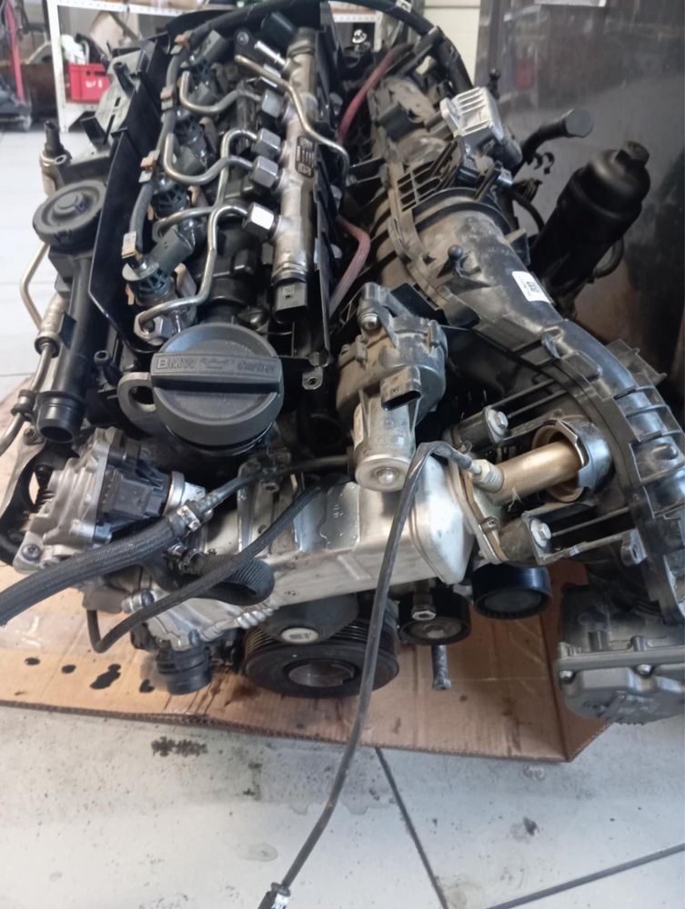Silnik bmw b47 kompletny 118d 318d 518d f20 f30 f31 f10 f11 uszkodzony