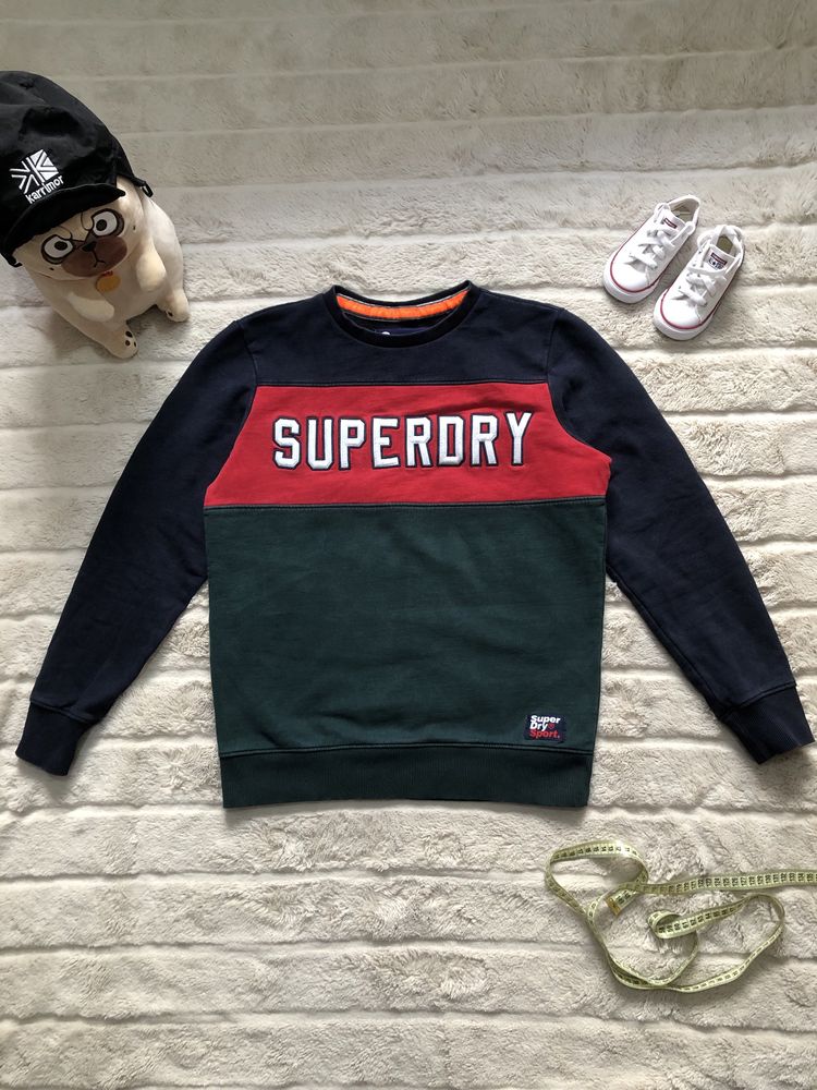 SUPERDRY SPORT (XS/S) свитшот на флисе мужской СуперДрай кофта толстов