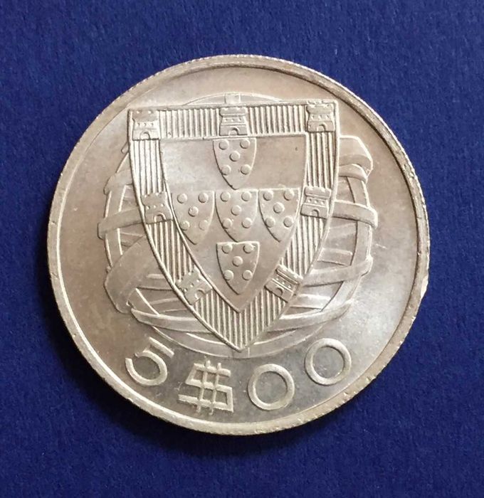 5 escudos 1933 - prata