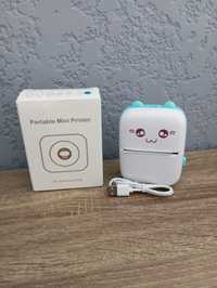 Принтер САТ детский термопринтер для фотографий и этикеток Bluetooth