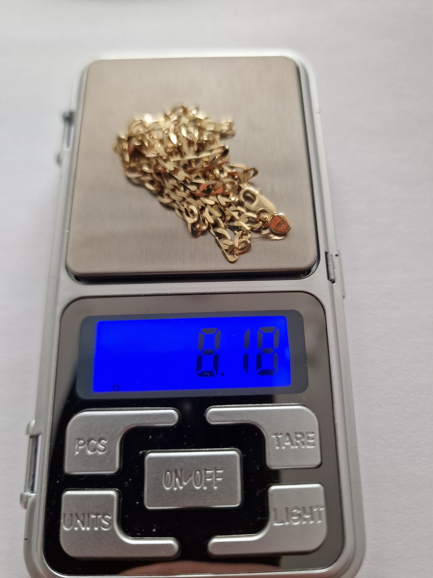 Nowy złoty łańcuszek pancerka 585