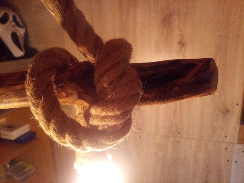 Lampa wisząca sznur, retro, vintage+2xEDISON ST- zestaw okazja!