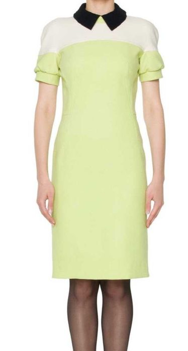 Sukienka midi Simple tuba dopasowana L 40 wełna na święta Wielkanoc