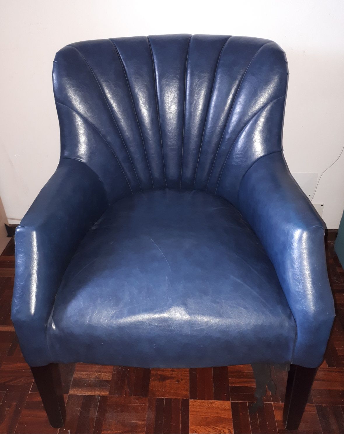 Cadeirão Vintage Azul