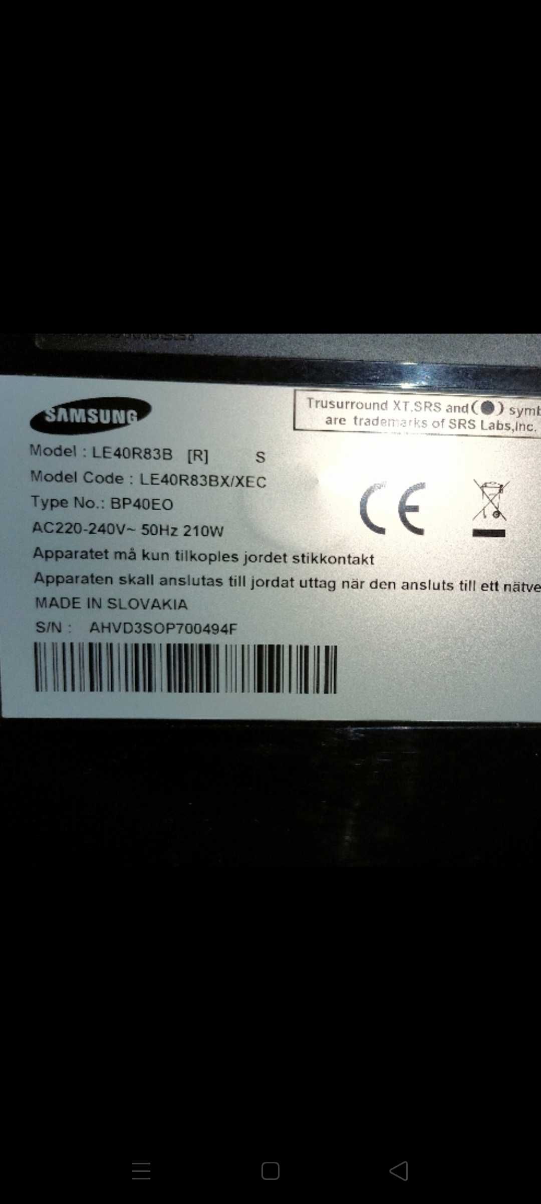 Telewizor Samsung LE40