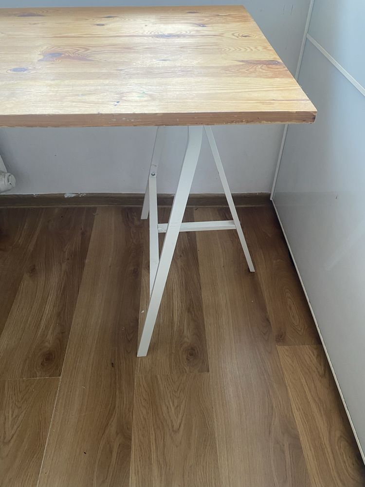 Ikea duże biurko drewniane 60x180cm koziołki