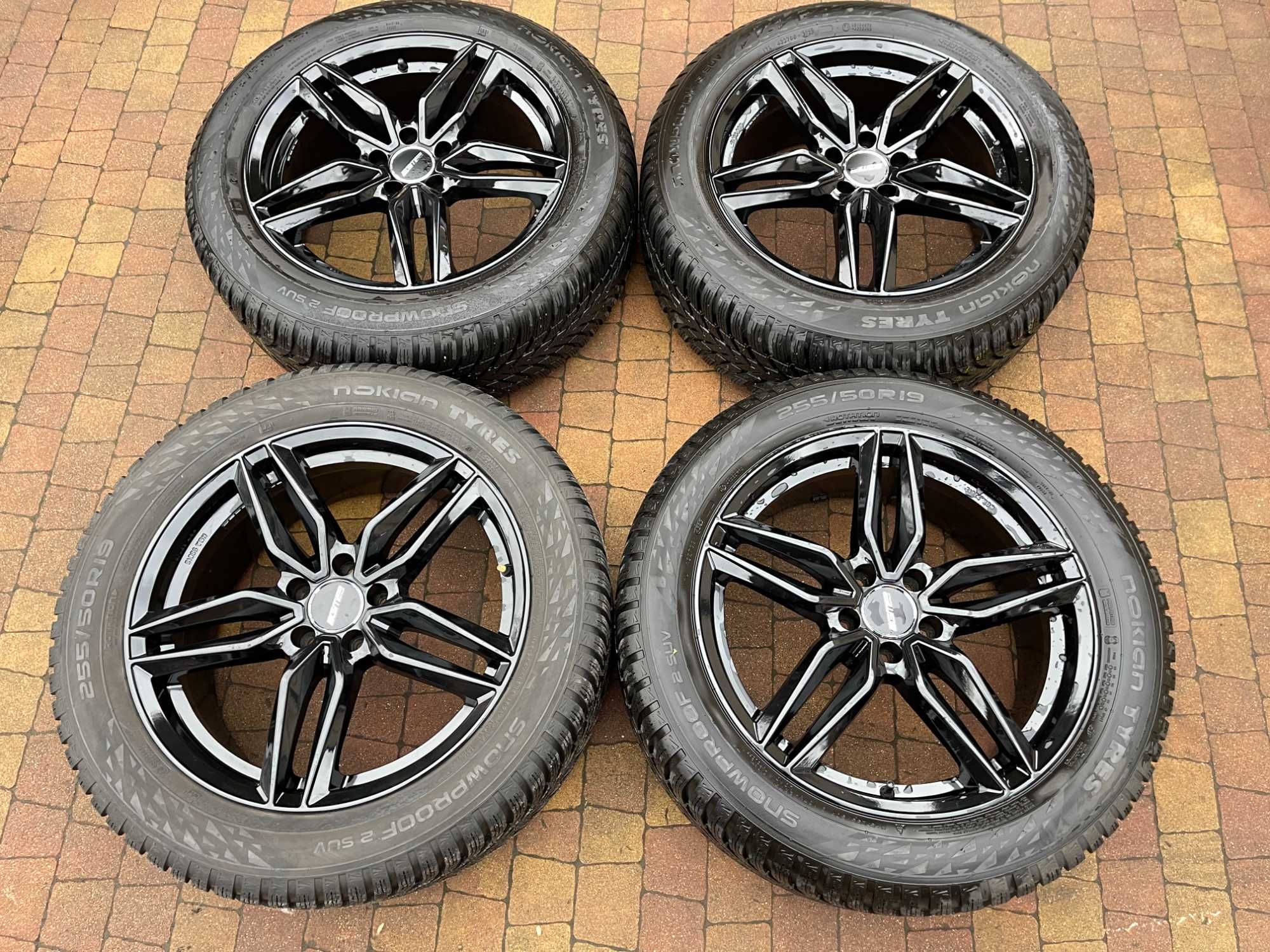 3750. Alufelgi 19" 8J ET45 5x112 Mercedes W213 Audi A6 czarny połysk