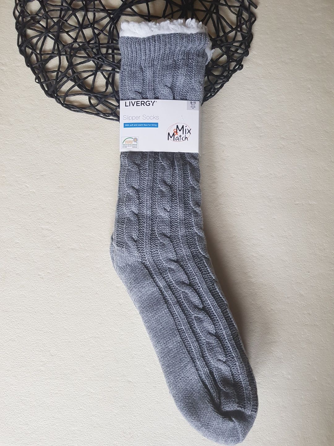 Skarpety z futerkiem Slipper Socks męskie 43-46