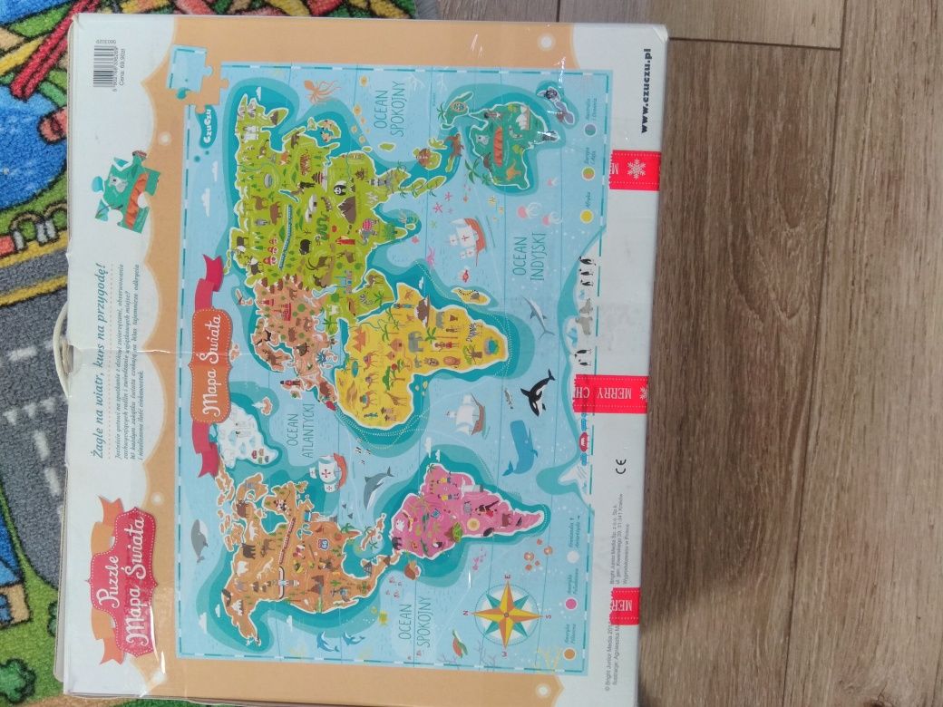 Puzzle mapa świata CzuCzu