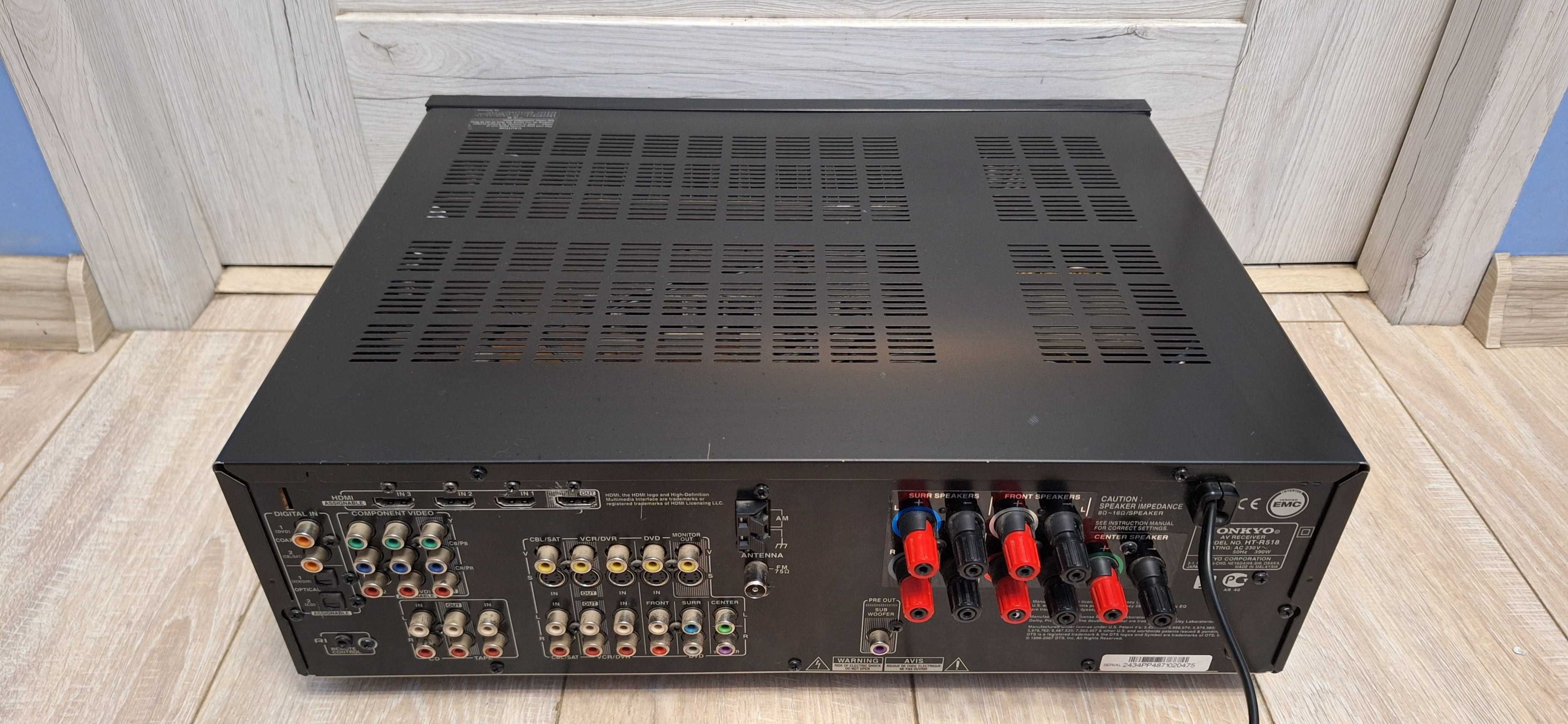 Wzmacniacz ONKYO HT-R518 ! Sprawny + ORYG. PILOT! Okazja