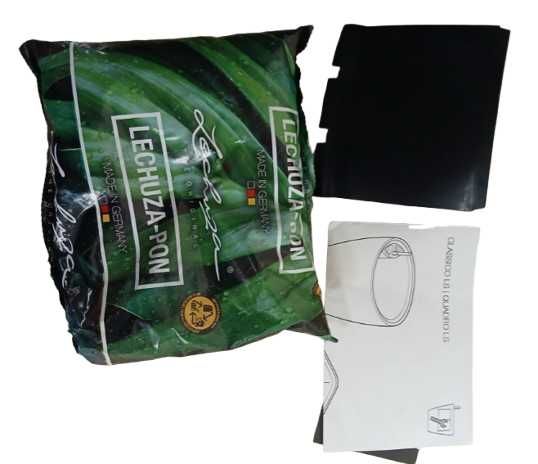 Lechuza, Donica, system nawadniania, Antracyt 28x28x26 [cm]