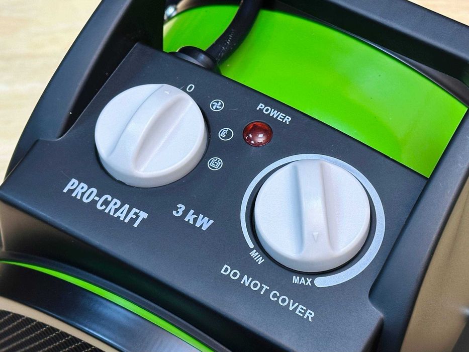 Керамічний Тепловентилятор Procraft |Швидкий нагрів 3 режими, Гарантія