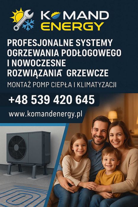 instalacje ogrzewania podłogowego ,pompy ciepła klimatyzacja
