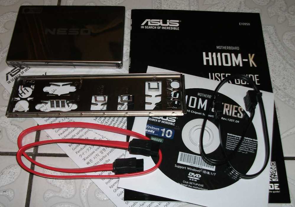Płyta ASUS H110M-K + i5-7400 + ssd 120GB + hdd 500GB + hdd 250GB