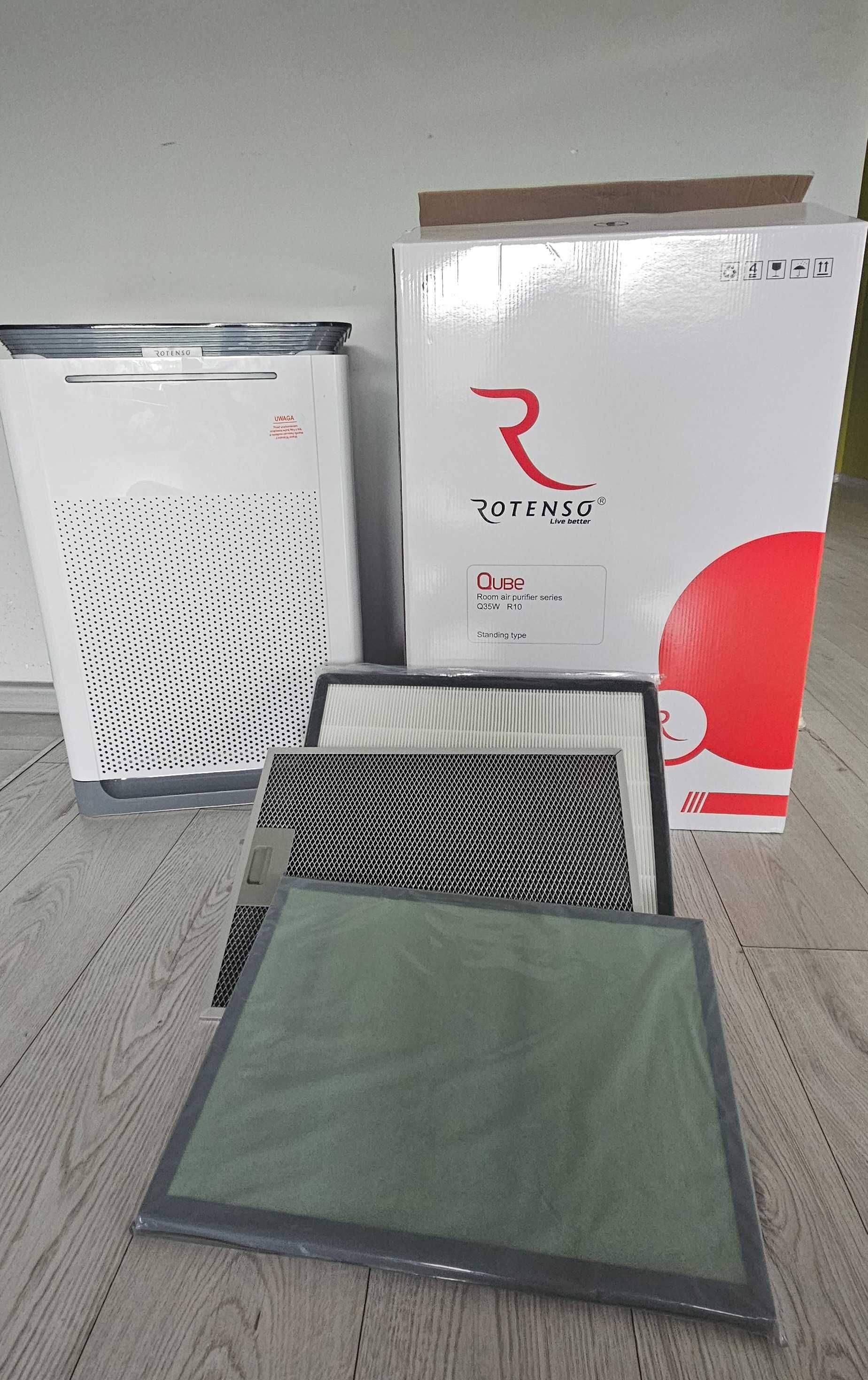 Oczyszczacz powietrza z nawilżaczem Rotenso Qube Q35W R10 z filtrami
