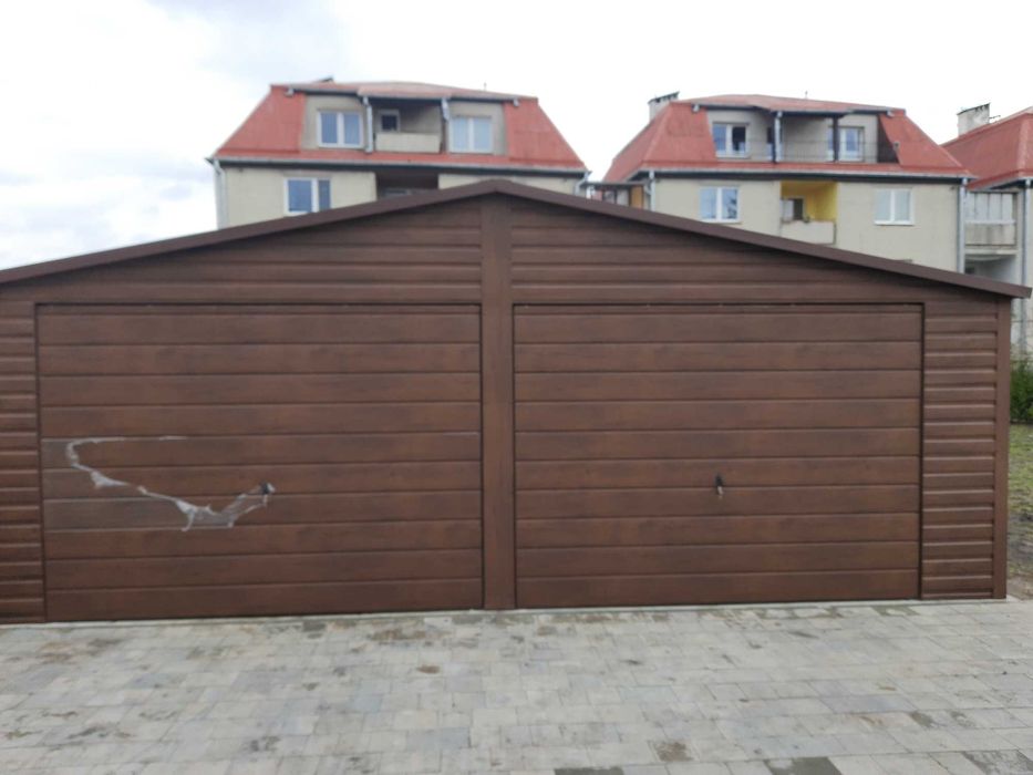 Garaże blaszane, Drewnopodobne orzech złoty dąb blaszaki metalowe