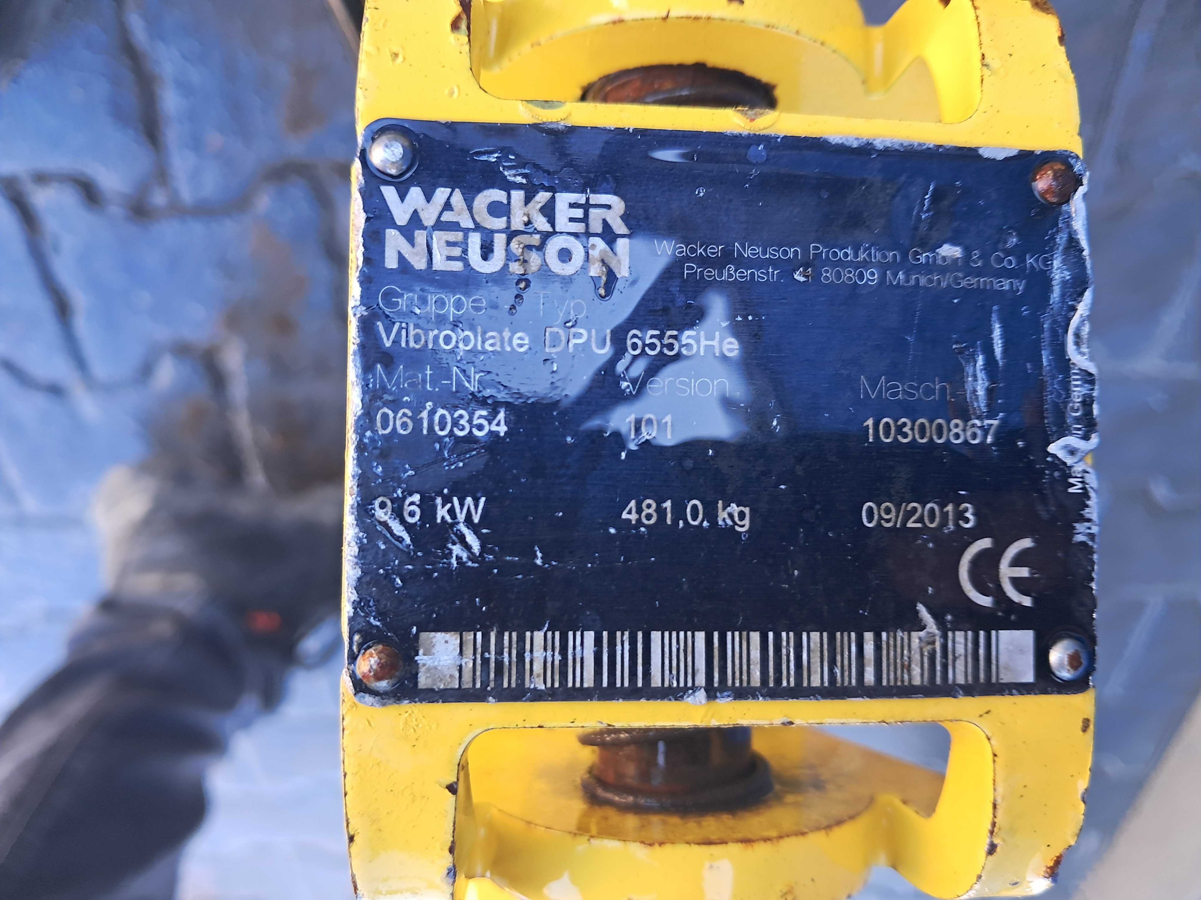 Zagęszczarka WACKER NEUSON DPU 6555 Heh 13r! / 500kg! /DPU 4545