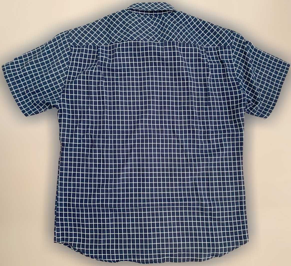 Camisa de Homem Xadrez Azul e Branco, como Nova