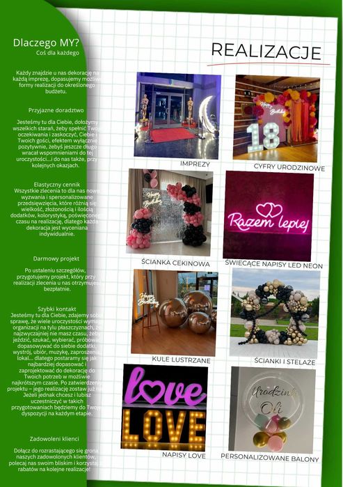 Cyfry LED urodzinowe podświetlane świecące 100 cm wynajem