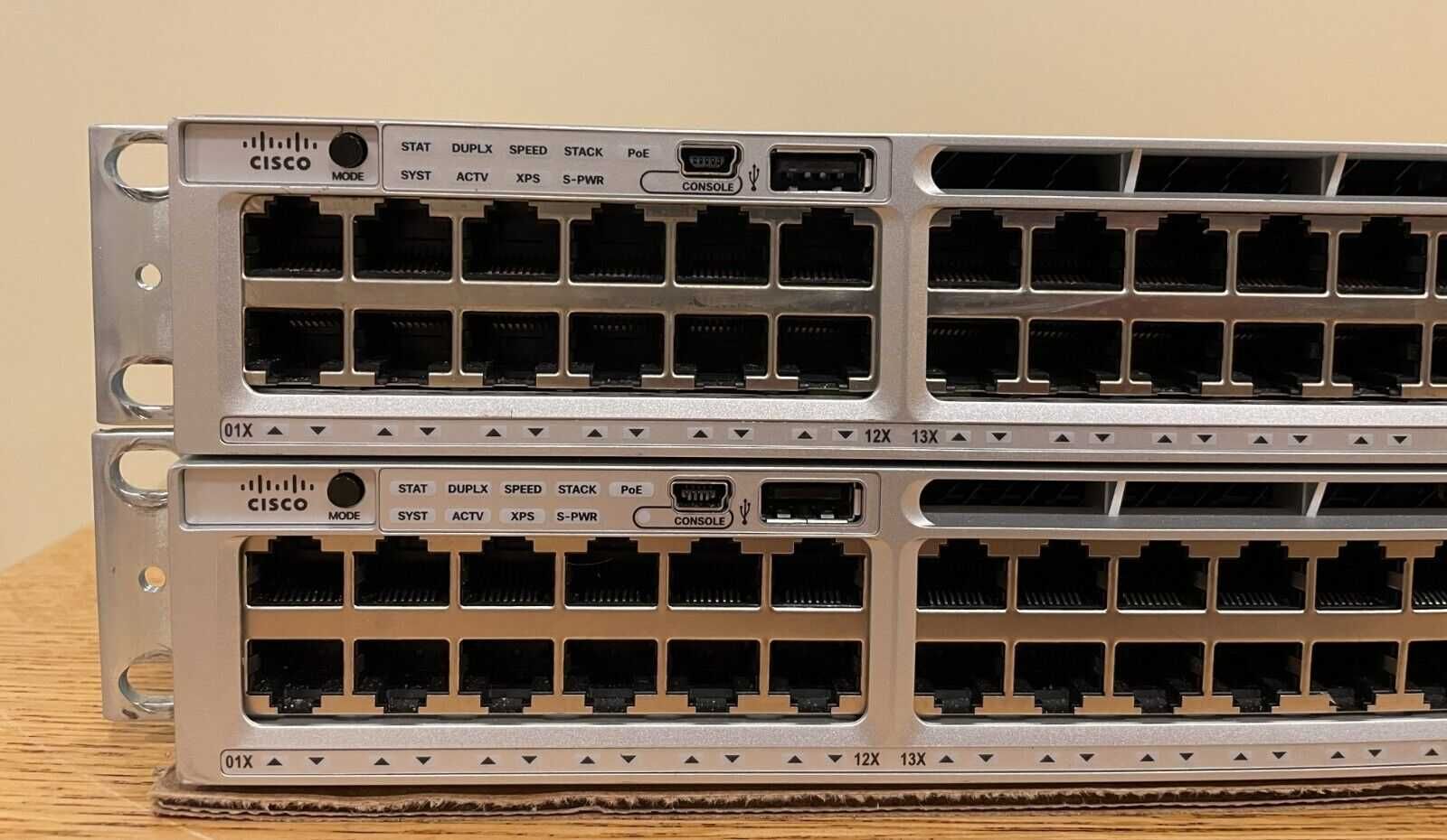 Продам керваний POE+ (UPOE) гігабітний комутатор Cisco WS-C3850-48F-S