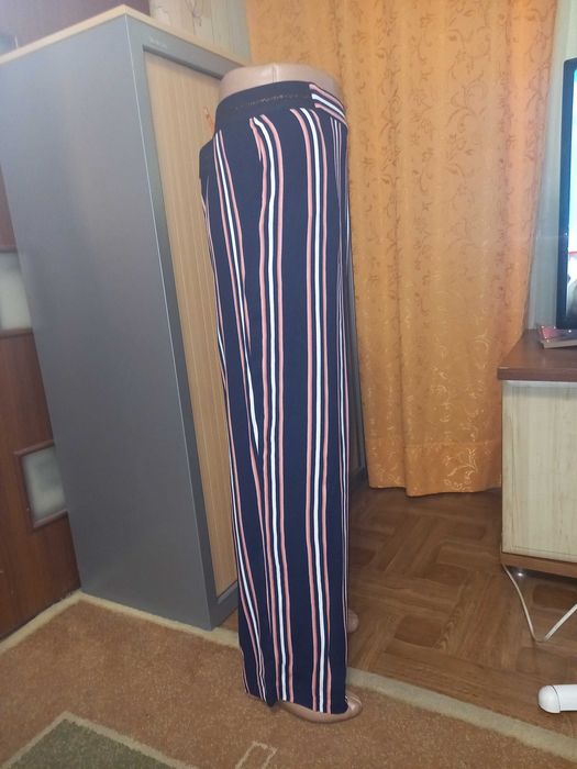 Летние широкие брюки в полоску, размер 18 - ХL - 52