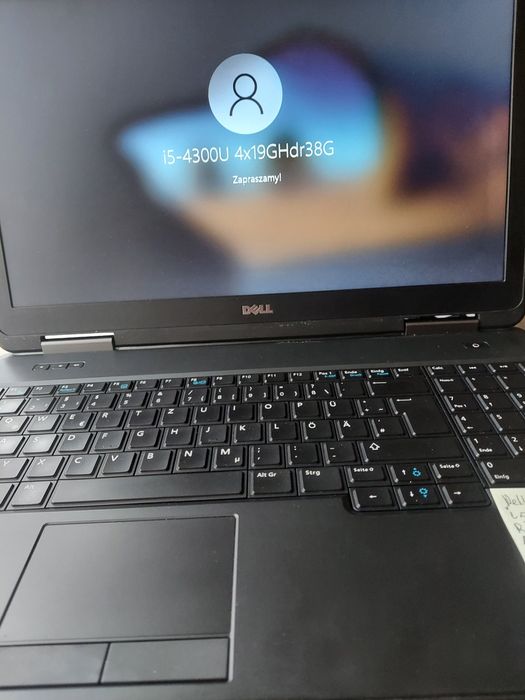 Dell Latitude E5540  ekran 15,6" cpu i5-4300U 4x1,9GHz SPRAWNY