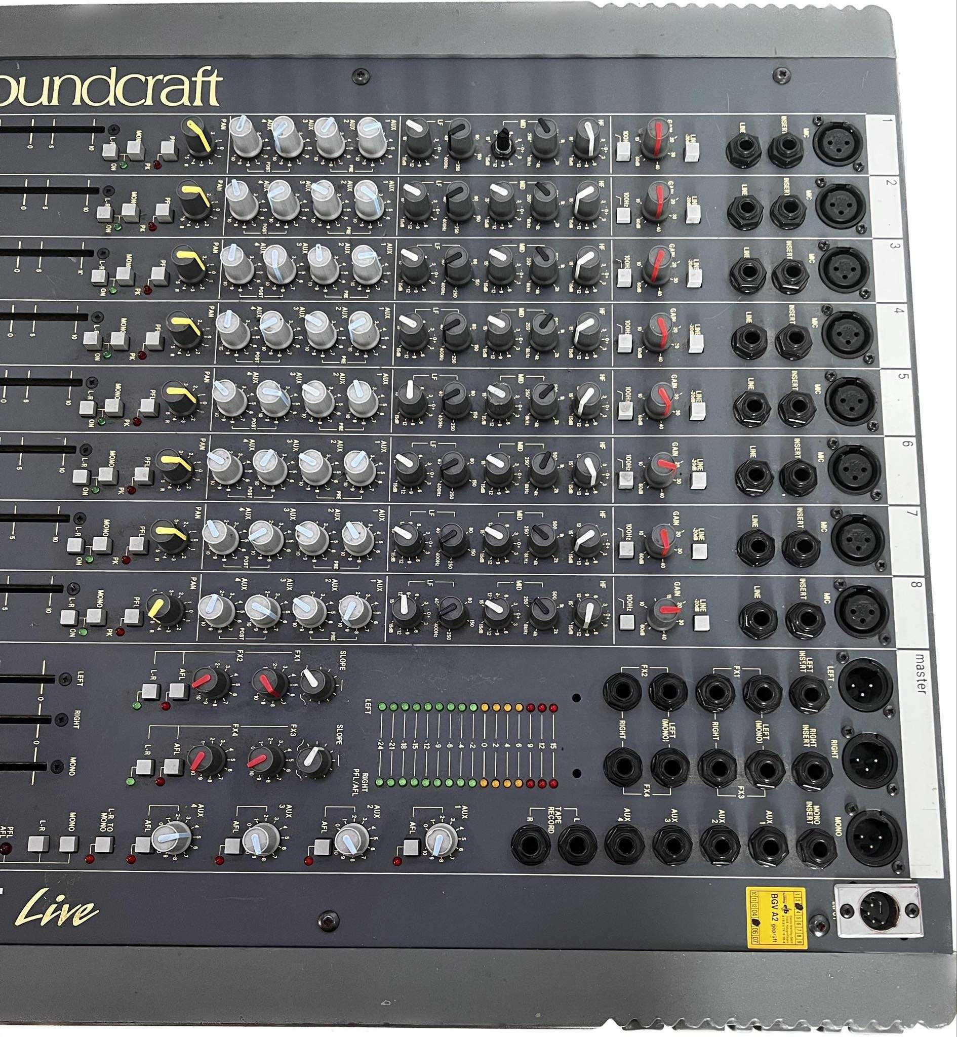 MIXER korektor graficzny Soundcraft Spirit LIVE 8