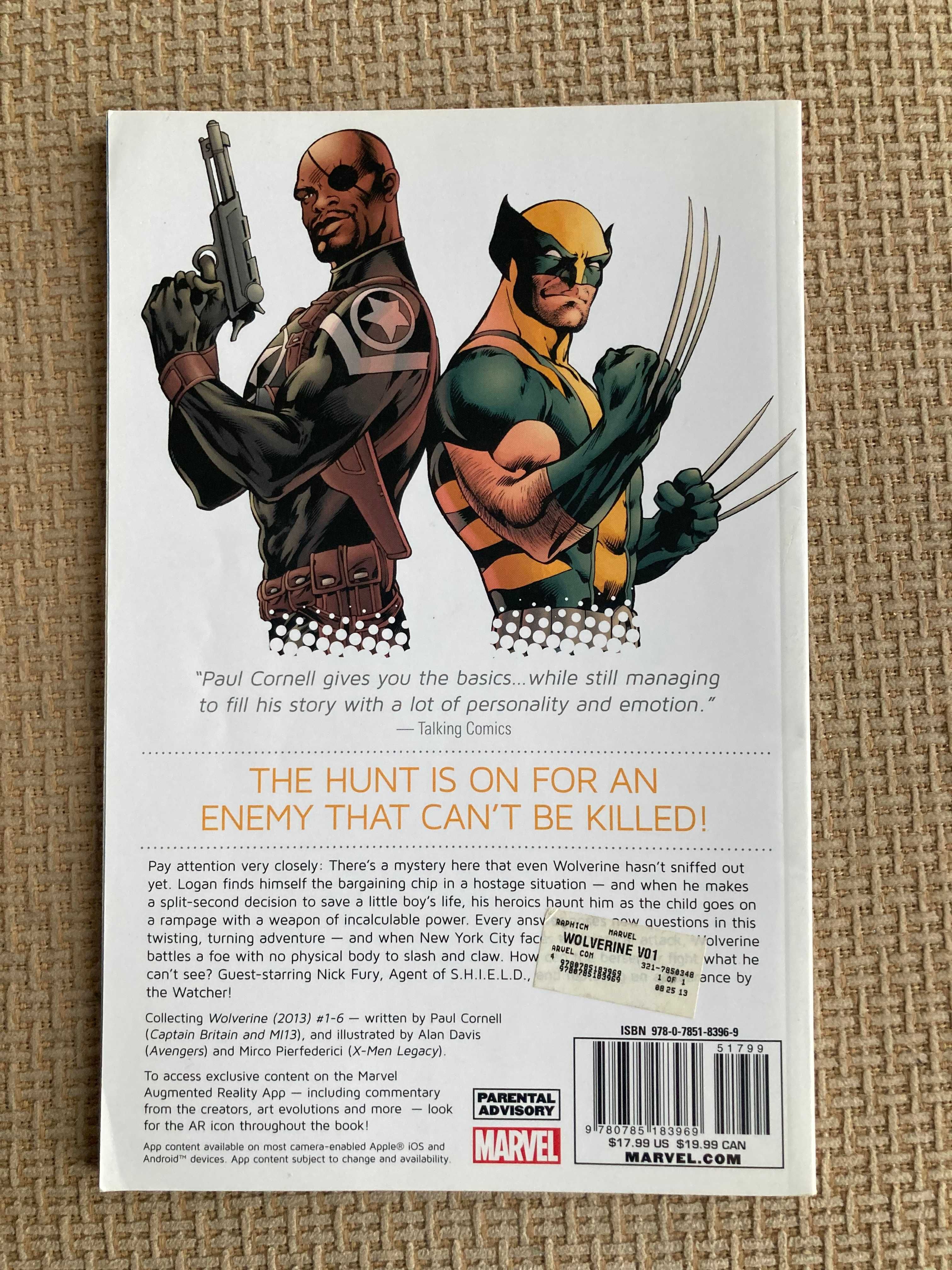 Wolverine Hunting season, komks Marvel, j. ang. Cornell Davis