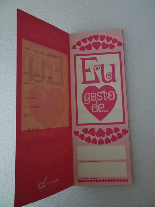 Caderneta de cromos vazia Eu Gosto de - Disvenda