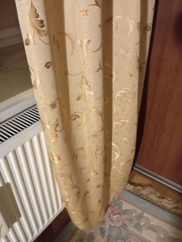 Zasłony retro 2 szt i lambrekin