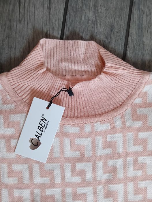 Nowy dres dzianinowy, dres sweterkowy, r. M/L