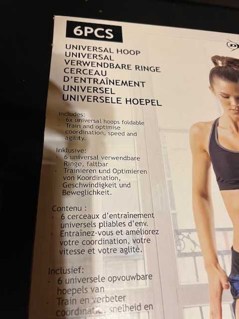 Dunlop, drabinka treningowa, koordynacyjna, 6 obręczy