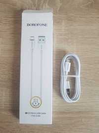 Kabel Borofone BX22 Bloom - USB na Micro USB - 2,4A 1 metr biały