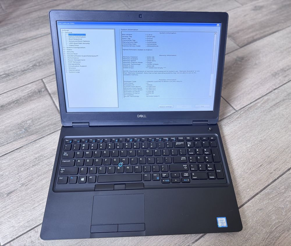 Dell Latitude 5591, i5-8400H, 8/128, 15,6" HD