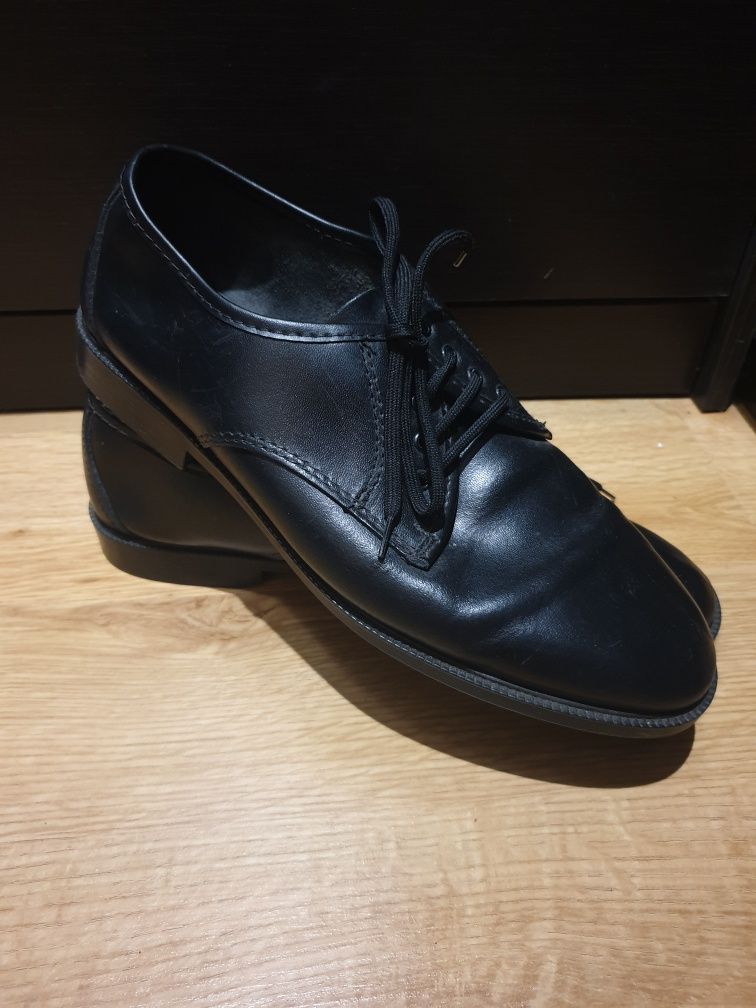 кожаные мужские туфли туфлі натуральна шкіра 42 р 27 см подростковые