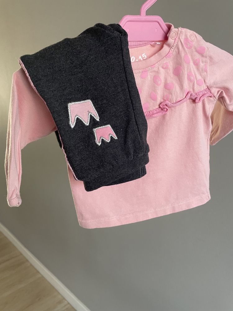 Komplet 5-10-15 Bluzeczka i leginsy dla dziewczynki h&m mayoral