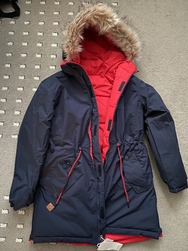 Reserved Kurtka chłopięca parka z kapturem na 152 cm nowa