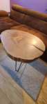 Stolik kawowy z plastra jesionu (HANDMADE)